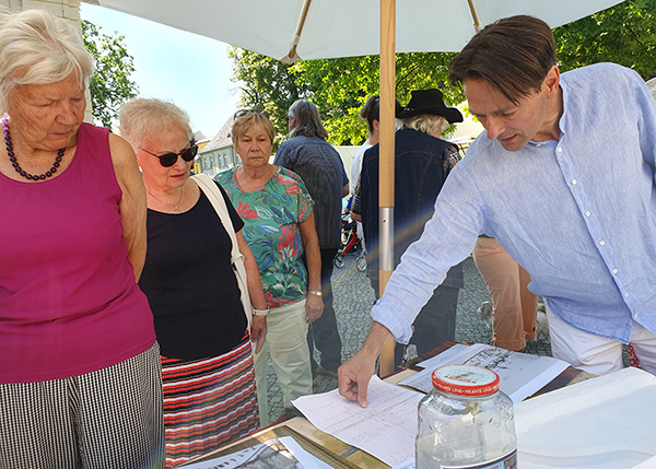 2023-07-23 Projekt Relief Burg Zossen wieder auf dem Kraut- und Rübenmarkt