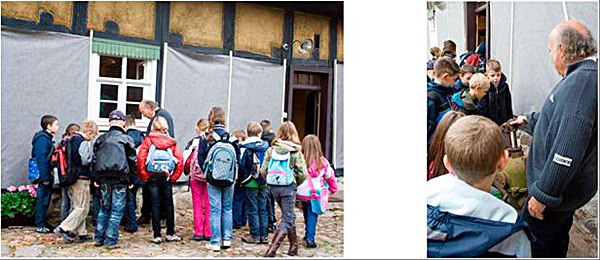 2010-10-08 Schulklasse im "Alten Krug"