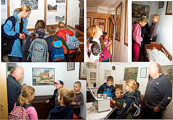 2010-10-08 Schulklasse im "Alten Krug"