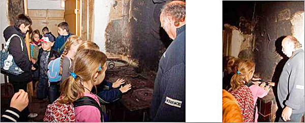 2010-10-08 Schulklasse im "Alten Krug"