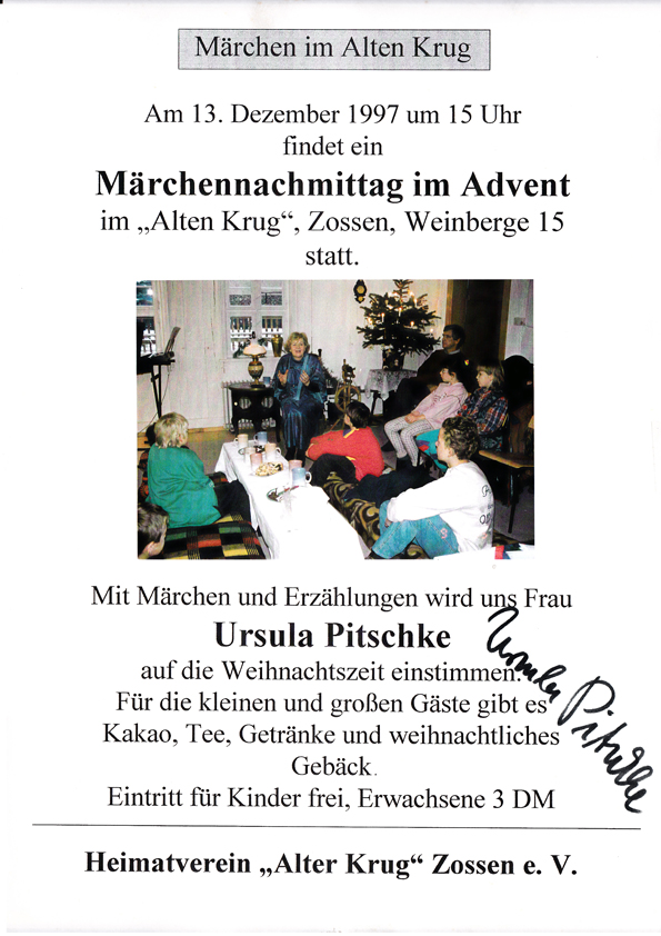 1997-12-13 Märchen im Advent mit Ursula Pitschke