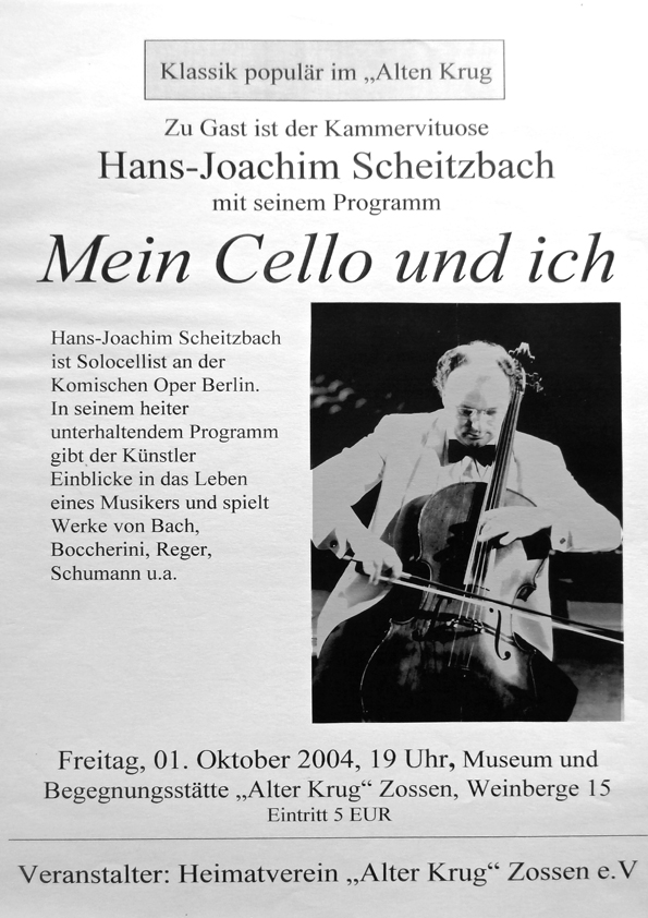 2004-10-01 "Mein Cello und ich"