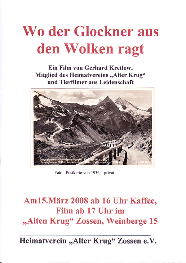 2008-03-15 Wo der Glockner aus den Wolken ragt